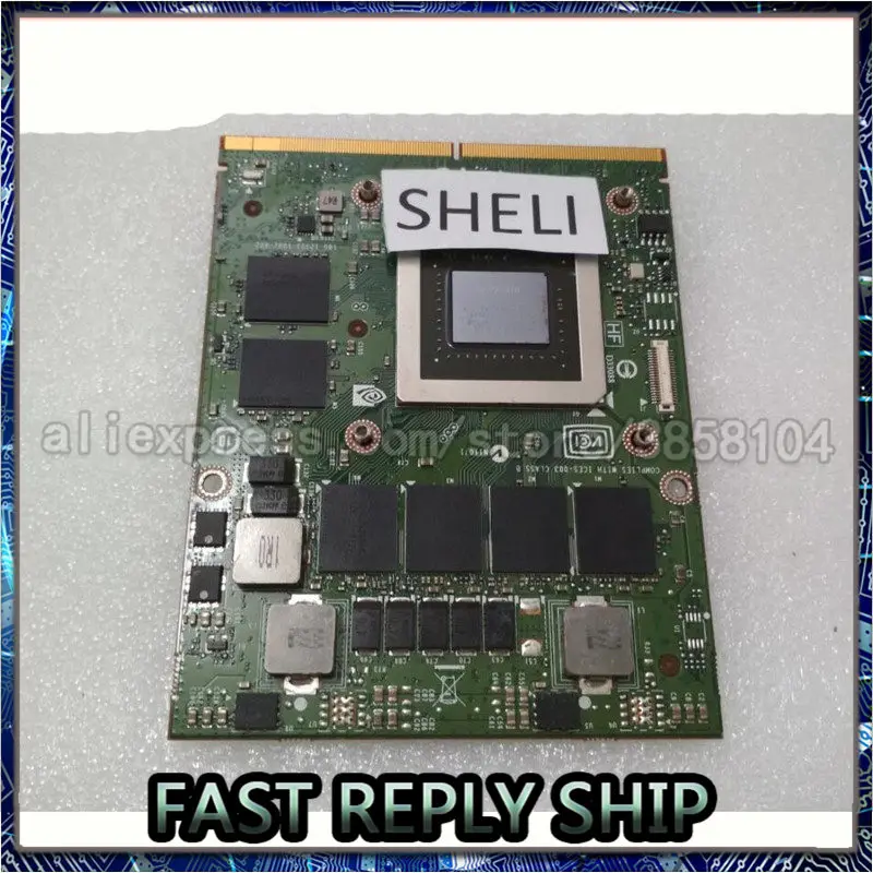 Шели GTX 770M GTX770M 3G N14E-GS-A1 VGA Видео Графическая карта для DELL M15X M18X M6600 M17X 180-12303-1002-A02 |