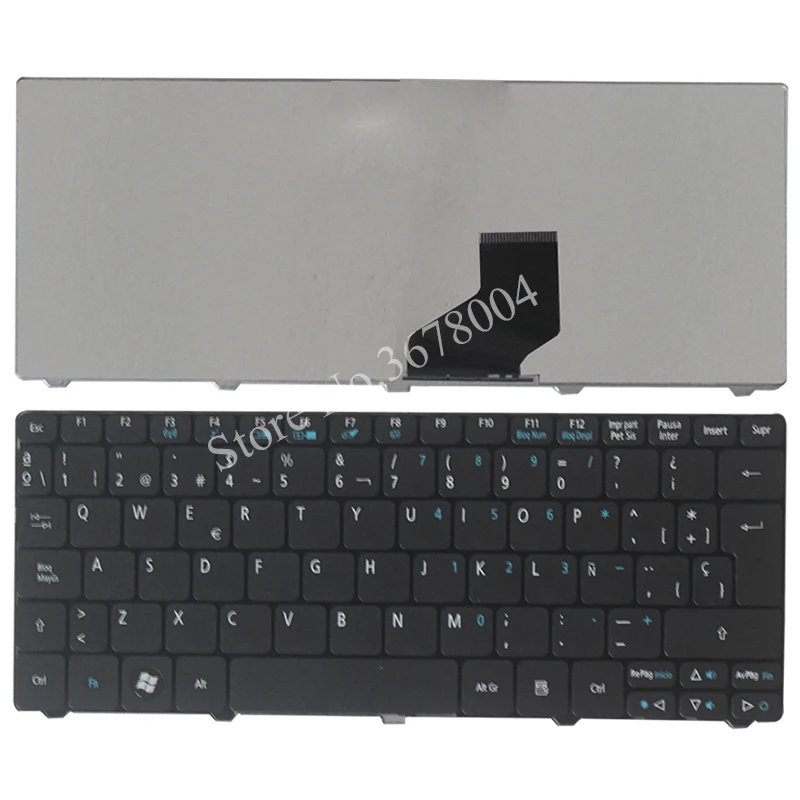 Испанская клавиатура для acer Emachines ZE6 ZE7 PAV70 PAV01 PAV80 NAV50 350 eM350 NAV51 355 eM355 D255E AOD255E NAV70 POVE6 SP черный
