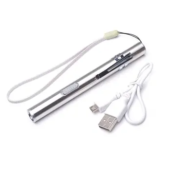 

Multi-Function Usb Charging Pupil Light Mini Flashlight Yellow Light White Led Flashlight Eye Ear Flashlight