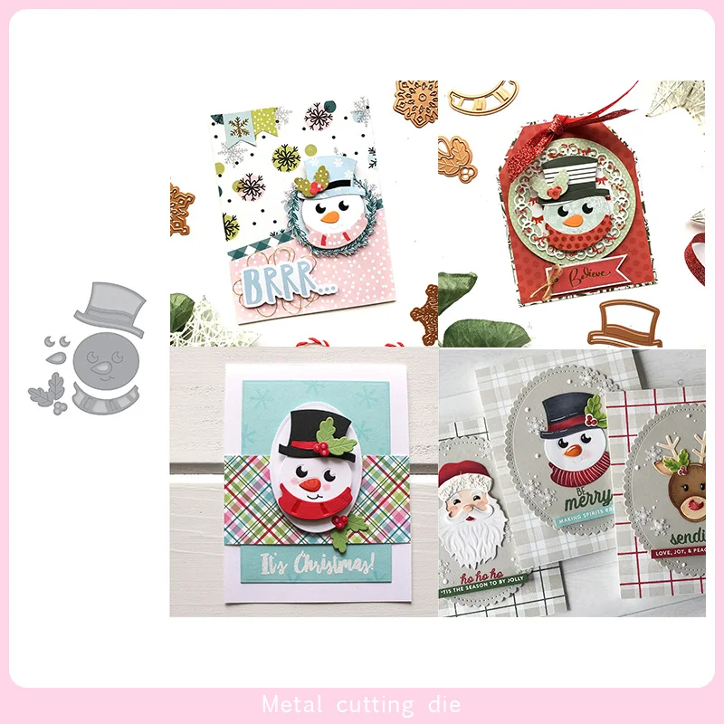 

Snowman set Metal Cutting Dies for DIY Scrapbooking Photo Album Decorative Embossing Paper Card Crafts Die Cut 2019