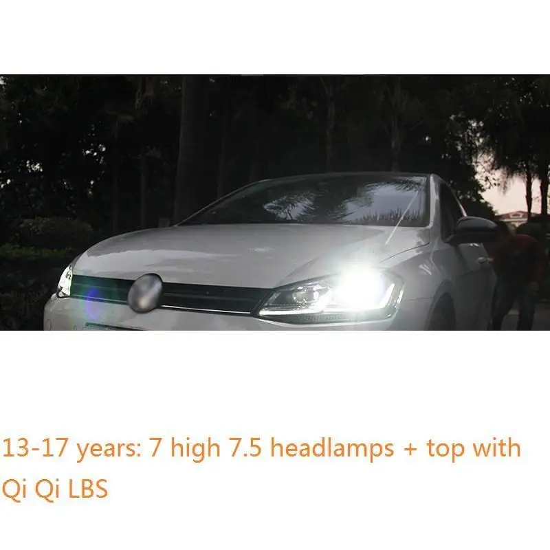Led Para Авто дневные ходовые Боковые указатели поворота освещение автомобиля фары Задние фары 14 15 16 17 для Volkswagen Golf 7 - Цвет: Number 14