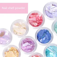 

12 Box Girls Women Nail Art Decoration Paillette Colorful Debris Irregular Shell Fragment