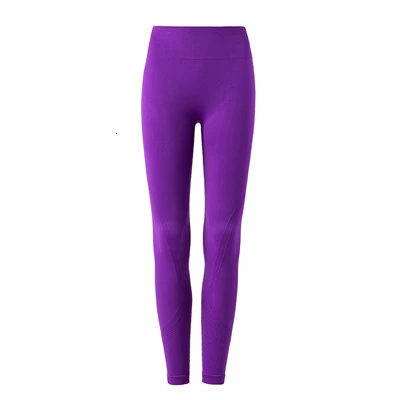 Purple Yoga Pants Бесшовные леггинсы для тренажерного зала, штаны для йоги, женские Леггинсы для йоги, спортивные женские штаны для фитнеса, женские одноцветные леггинсы для контроля живота - Цвет: Purple Yoga Pants
