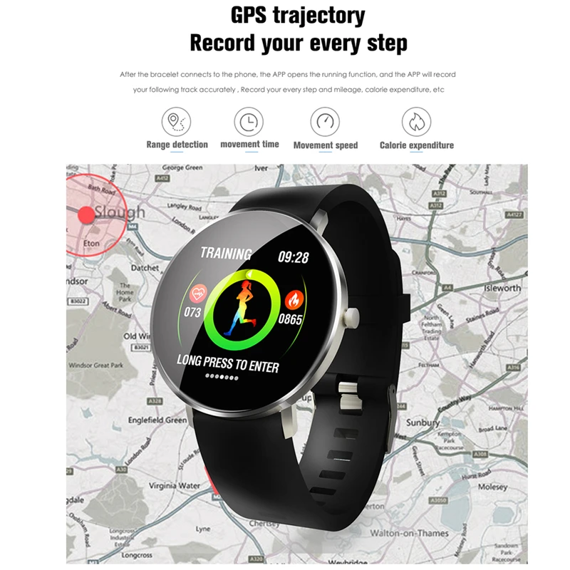 ESEED F25 smart watch men full touch screen heart reta long standby GPS smartwatch women for android ios pk xiao mi band 4 honor