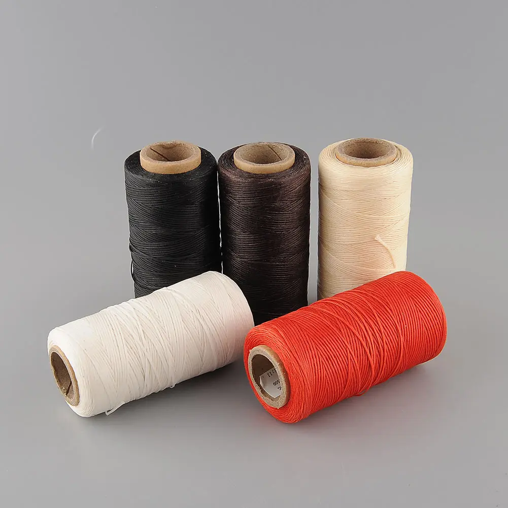 260Meter 1mm 150D Leather Flat Waxed Wax Thread Craft Tool Hand Stitching