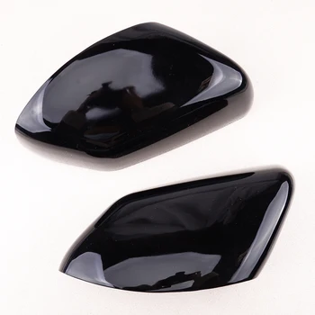 

1Pair Gloss Black Wing Side Mirror Cover Trim Cap Fit for Land Rover Range Rover Sport LR2 LR4 2010 2011 2012