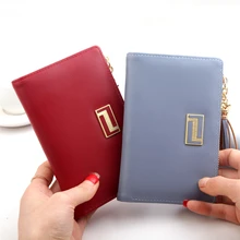 

Women's Long Zipper Hasp Letterwallets Female Solid Color Pu Leather Coin Purses Ladies Multifunction Card Holder Clutch Bag
