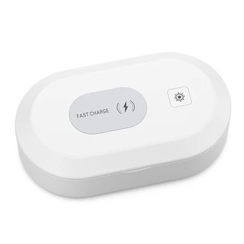 

B-09 UV Smartphone Sanitizer UVC Light Disposable Mask Toothbrush Disinfector Box Wireless Phone Charger