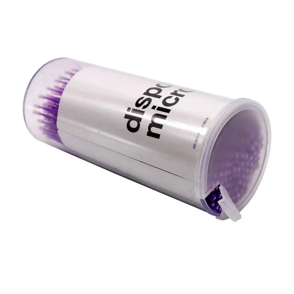Small 100 шт./компл. одноразовые кисти для макияжа хлопок наращивание ресниц Мини отдельных аппликаторы для дома тушь для ресниц кисти - Handle Color: Small