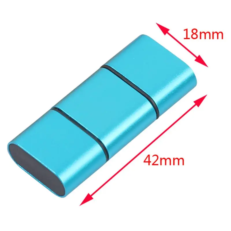 Универсальный 2 в 1 OTG type-C кард-ридер USB 3,0 USB Micro-USB комбо 2 слота TF SD Тип C кард-ридер для смартфонов ПК(синий