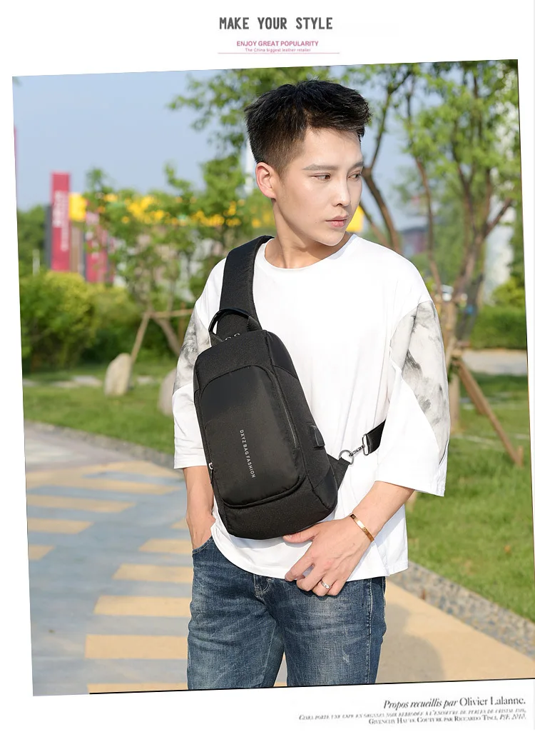Модный мужской рюкзак в Корейском стиле с защитой от кражи, сумка на плечо, крутая Спортивная Повседневная модная сумка на плечо