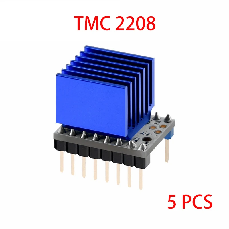 5 шт. аксессуары для 3D-принтера TMC2208 V1.2 шаговый двигатель привод немой пиковый ток 2A 256