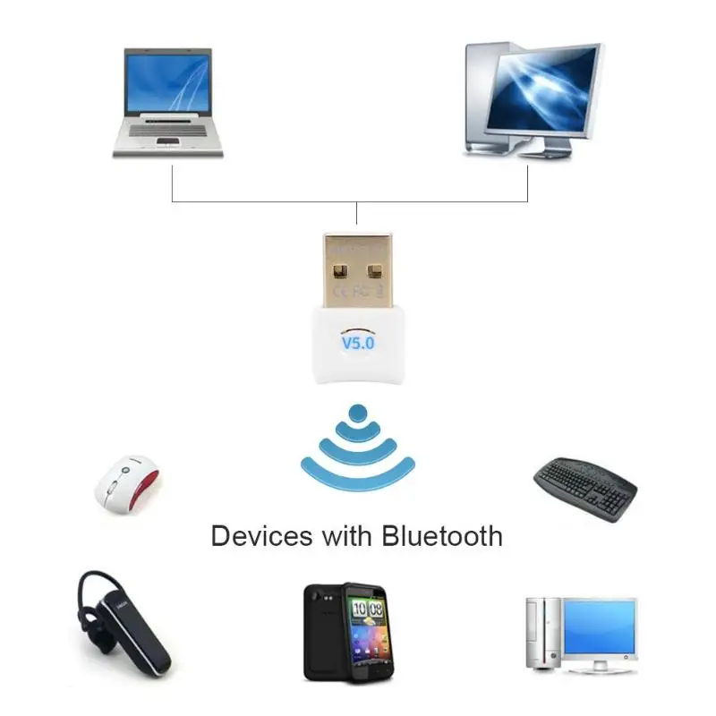 Bluetooth 5,0 аудио приемник передатчик беспроводной USB адаптер для портативных ПК
