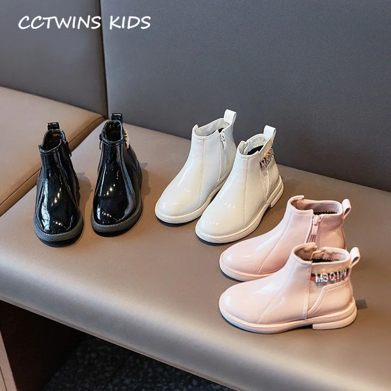 CCTWINS/детская обувь; коллекция года; зимняя детская обувь из искусственной кожи; модные детские ботильоны для девочек; брендовые теплые ботинки для малышей; FB1790