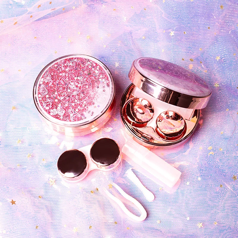 Us 699 Błyszczące Etui Na Soczewki Kontaktowe Cekiny Ffowing Z Kolorowym I Wspaniały Tekstury Dobre Oceny Dla Prezenty Dla Przyjaciół Na