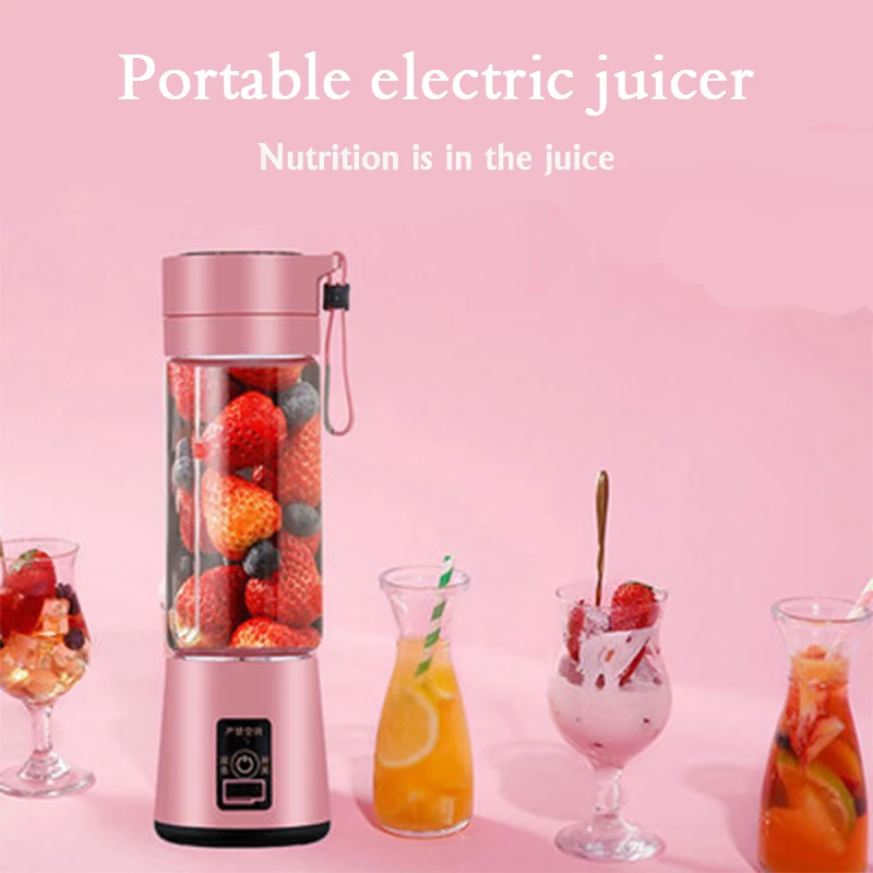 

Portable Juicer Mini Juice Cup USB Rechargeable Electric fast Blender Smoothie Maker Handheld Blender Machine food processor 5
