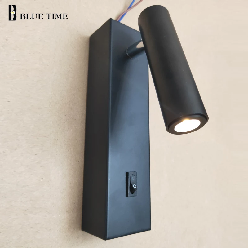 HAWEE Moderne led-wandlamp, leeslamp, 350 graden draaibaar, Scandinavische stijl, led-wandlamp voor slaapkamer, woonkamer, hal, trap