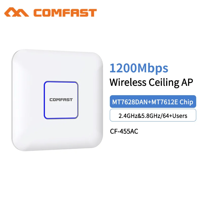 Высокоскоростной Беспроводной двухдиапазонный потолочный маршрутизатор 1200