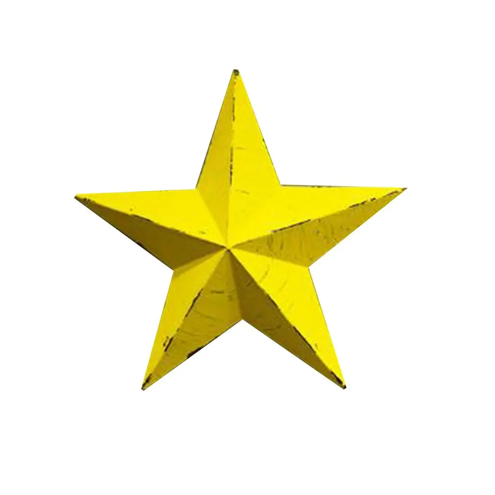 Iron Five-Pointed Star Wall-mounted Wall Hanging Wall Stickers for Bar Coffee Home Crafts Hanging Ornaments Decoration