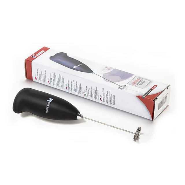 Milk Frother Handheld Mixer Foamer Coffee Maker Egg Beater Chocolate/Cappuccino Stirrer Mini Portable Blender Kitchen Whisk Tool Black