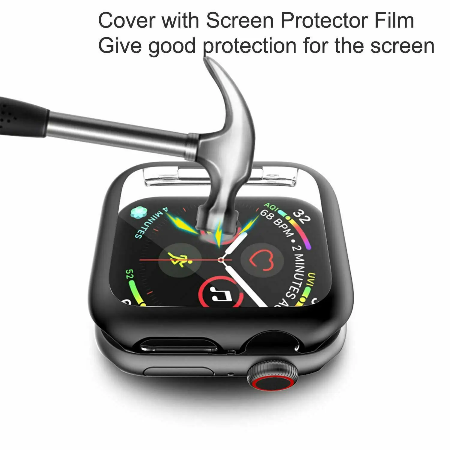 Чехол-пленка для Apple Watch 40 мм, 44 мм, серия 5, 4, защитная пленка для экрана, чехол-бампер для iWatch 44 мм, 40 мм, чехол