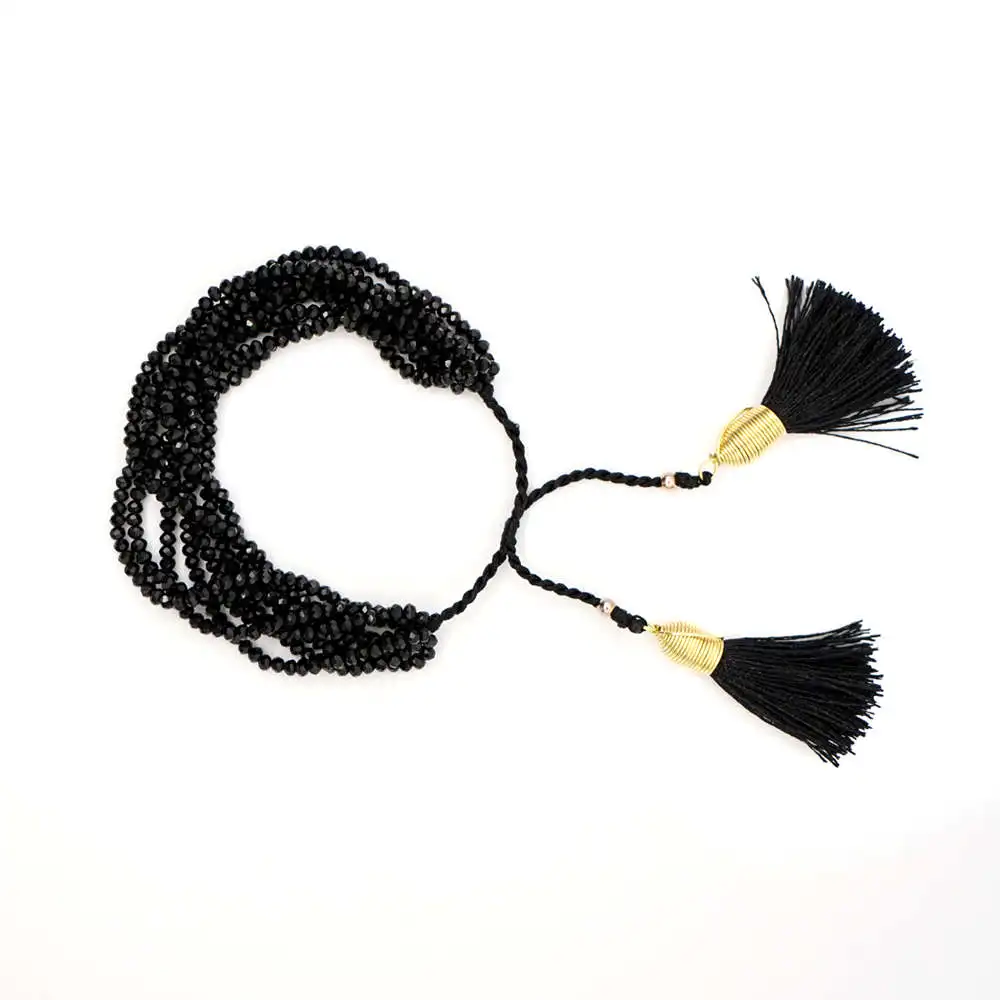 Go2boho MIYUKI браслет evil Eye синий глаз браслеты Pulseras Mujer Moda Кристалл Вечерние ювелирные изделия женский браслет с кисточками для ношения выше локтя ручной работы
