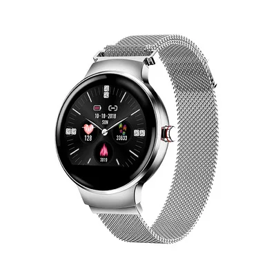 silver bluetooth F10C IP68 водонепроницаемый смарт-Браслет фитнес-трекер с пульсометром и кровяным давлением - Цвет: silver