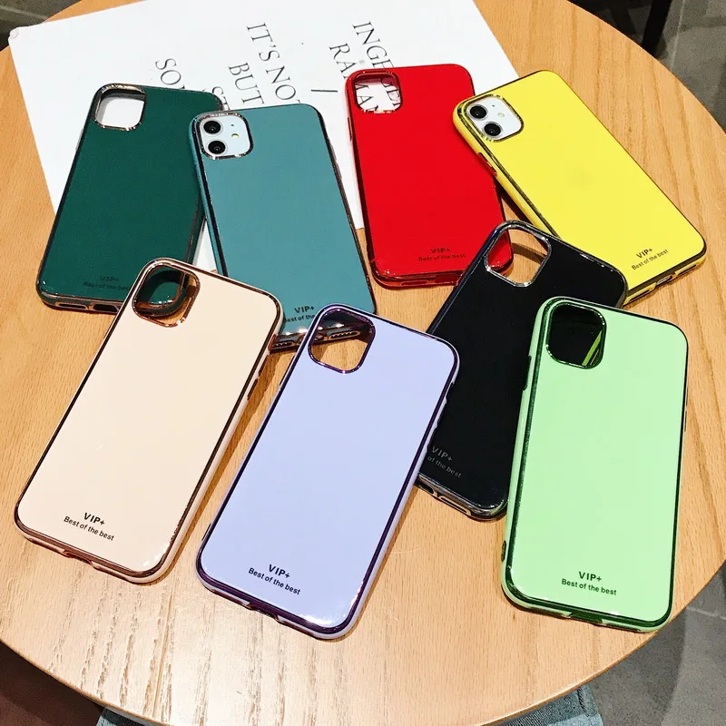 Модный Роскошный чехол с покрытием для iPhone 11 Pro Max X XS XR 6 s 7 8 Plus мягкий