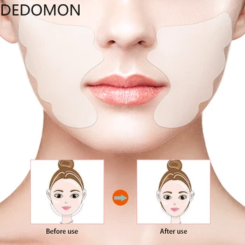 

Facial Lip Wrinkle Remover Pad Reusable Medical Grade Silicone Nasolabial Folds Anti-aging Mask Prevent Face Wrinkle