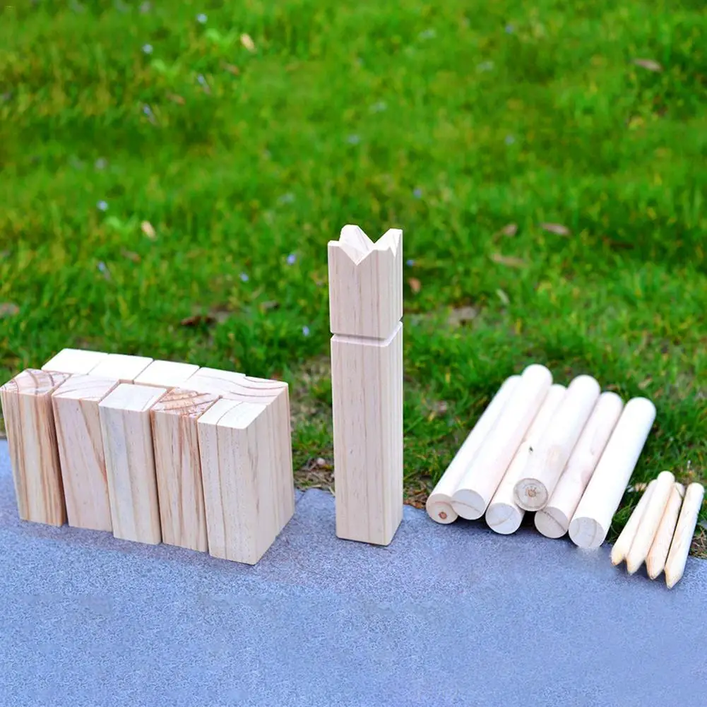 1 Набор деревянных игр для отдыха на лужайке, игрушки для KUBB, спортивные игры на открытом воздухе, набор игрушек, король и солдат, игрушки для газонов, отдых