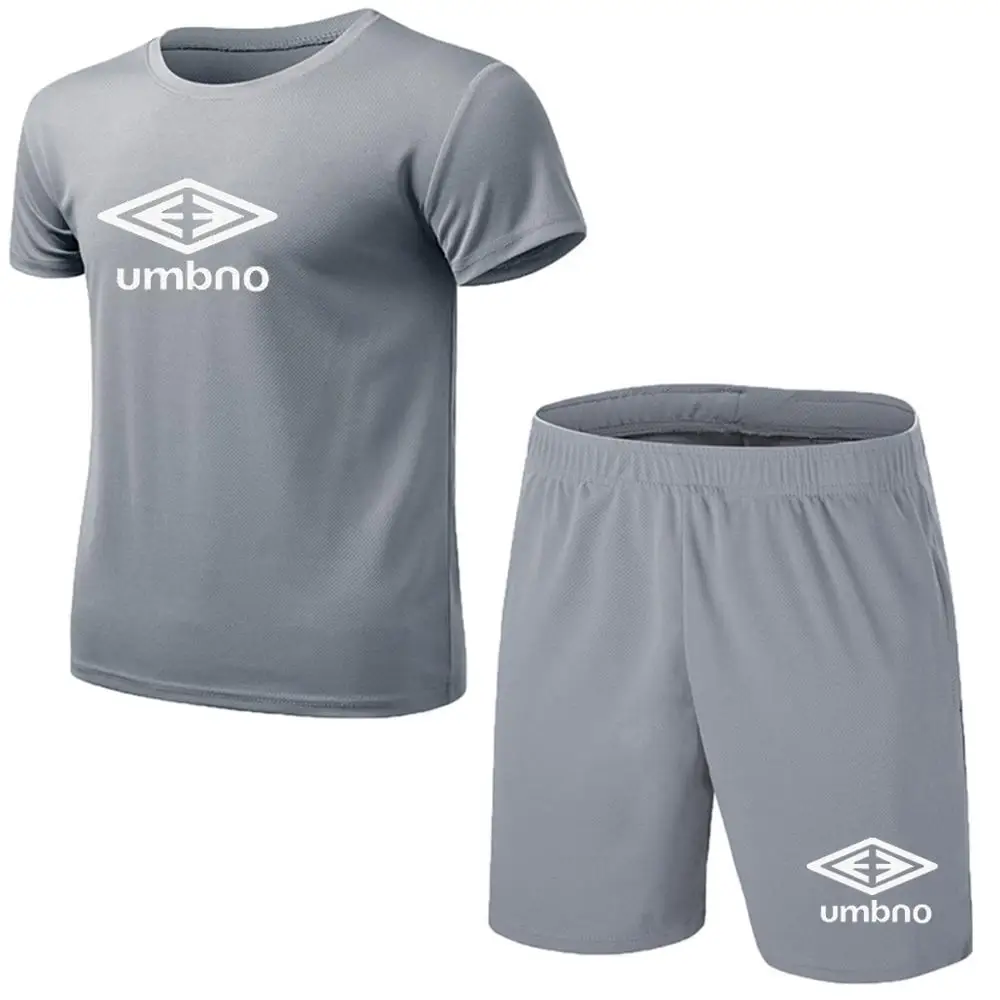 

Quality Men's Running Set Football Ride Training Set Survetement Sports Football Men's Outdoor Futbol Training T-Shirt + Shorts