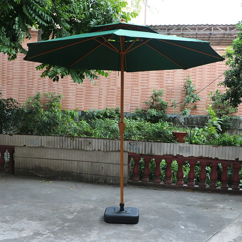 2m Double Layer Folding Beach Umbrella Replacement Canopy Garden Sunshade Cloth Waterproof Umbrella Covers For Patio Anti-UV