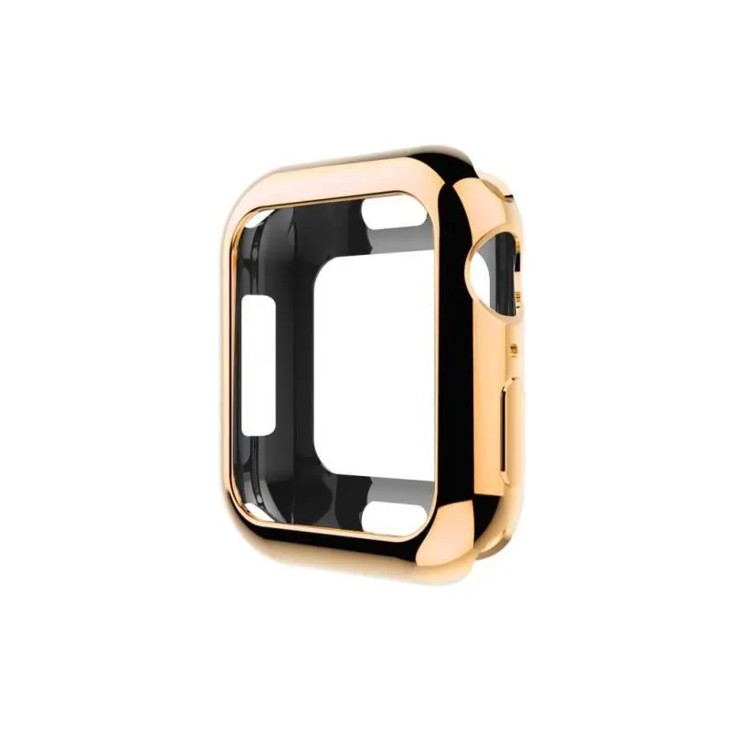Защитный чехол для apple watch band 44 мм 40 мм Iwatch band 4 чехол TPU силиконовый мягкий защитный чехол apple watch аксессуары - Цвет: gold
