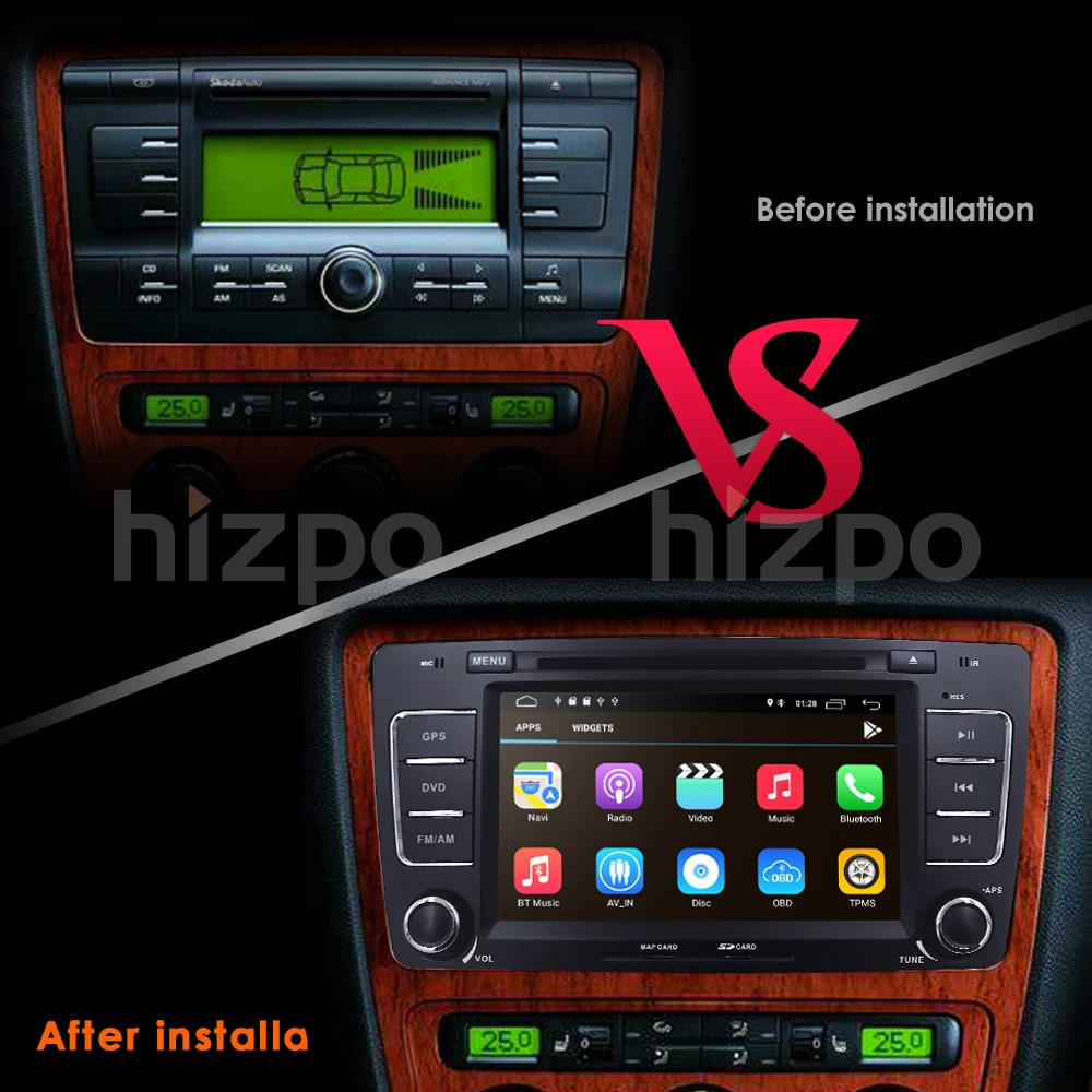 Clearance 2din Android9.0 7inch CAR DVD for Skoda Octavia (2009-2013) & Yeti(2008-2014) 2G+16G 4G WIFI CANBUS SWC DAB+OBD BT TPMS RDS DVBT 4 Clearance 2din Android9.0 7inch CAR DVD for Skoda Octavia (2009-2013) & Yeti(2008-2014) 2G+16G 4G WIFI CANBUS SWC DAB+OBD BT TPMS RDS DVBT 4