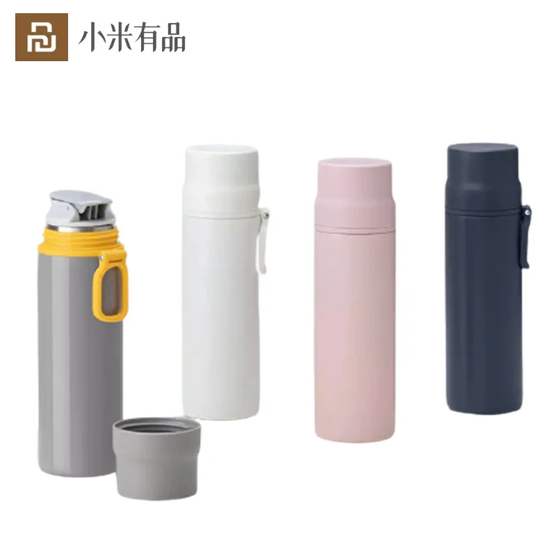 Youpin Funjia 450ml Thermal Cup Bottle Stainless Steel Vacuum Water Hot Coffee Lid Travel Mug | Электроника