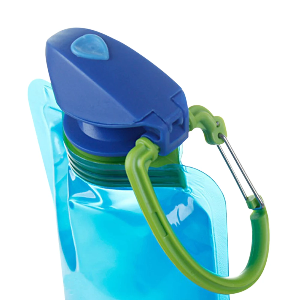0.7L Folding Large Water Bag Outdoor Car Portable Hiking Household Camping Practical Hook Water Bag