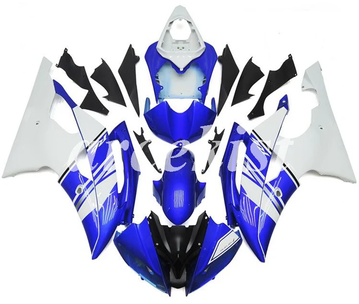 4 подарки литьевая Форма ABS обтекатели комплект подходит для YAMAHA YZF-R6 2008- 08 09 10 11 12 13 14 15 16 комплект кузова синий белый