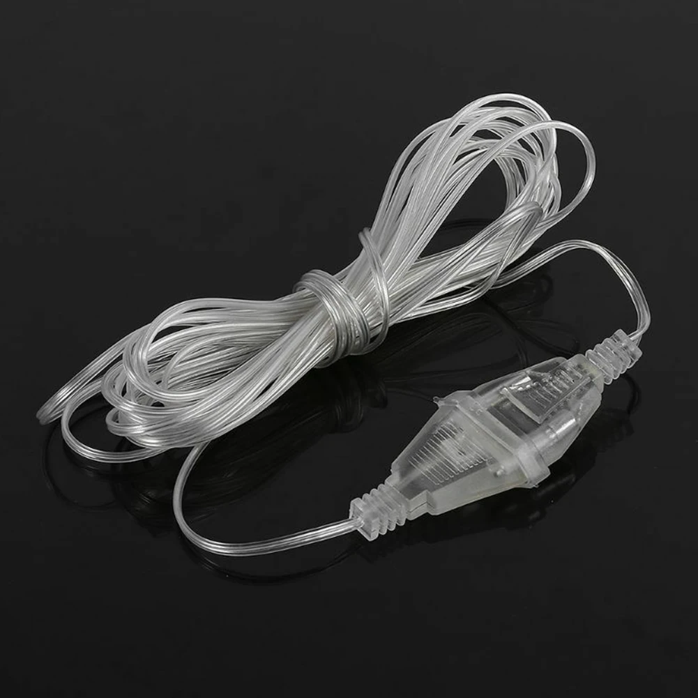 5M Lengthened Outdoor Power Extension Cable Led String Extender Accessories Wire EU Standard Waterproof Holiday Christmas Lights