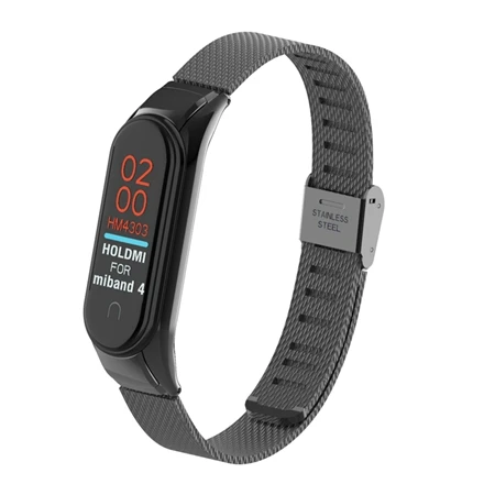 492-B Металлический ремешок mi Band 4 из стали для Xiaomi mi Band 4, ремешок на запястье с пряжкой и петлей для браслета mi band 4 Band 4, защитный чехол синего цвета - Цвет: 492-B