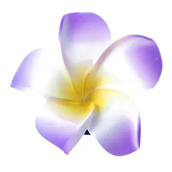 

Women Girls Plumeria Flower Foam Hair Clip - Pink