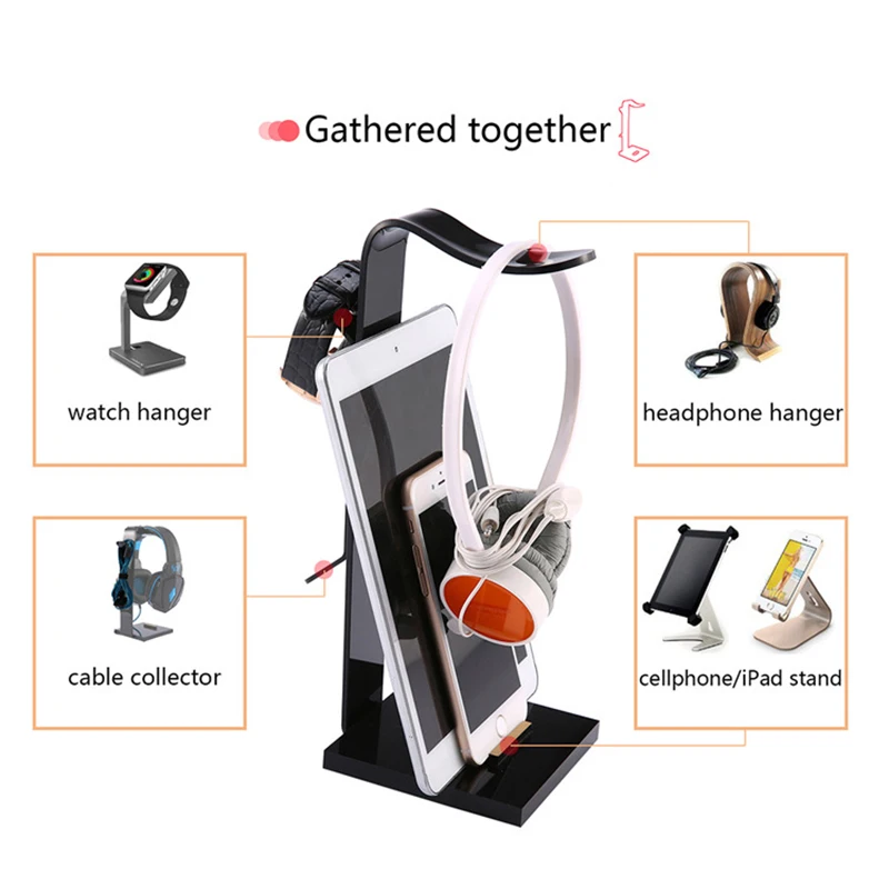 Universal Gaming Headset Stand Holder Headphone Hanger Rack Mount