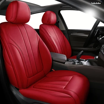 

kokololee Custom Leather car seat covers For SKODA Yeti KODIAQ Octavia Superb Fabia Rapid KAROQ KAMIQ Automobiles Seat Covers