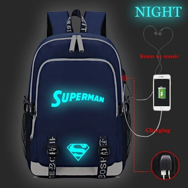 Женский Мужской рюкзак Mochila, Модный USB кабель для подзарядки, рюкзаки с принтом для девочек и мальчиков, рюкзак для ноутбука, школьный рюкзак - Цвет: 802-dff-12-17