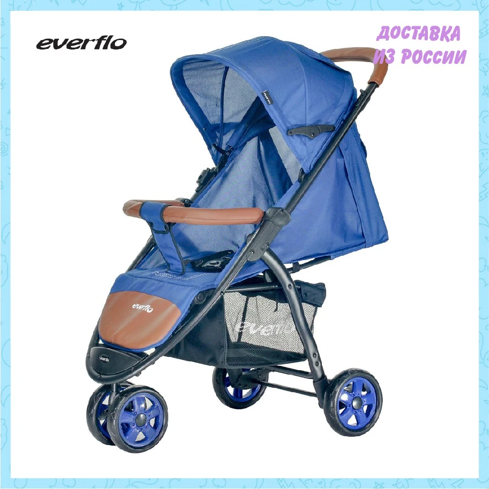 Three Wheels Stroller Everflo E 450 Racing 100004017 blue Mother