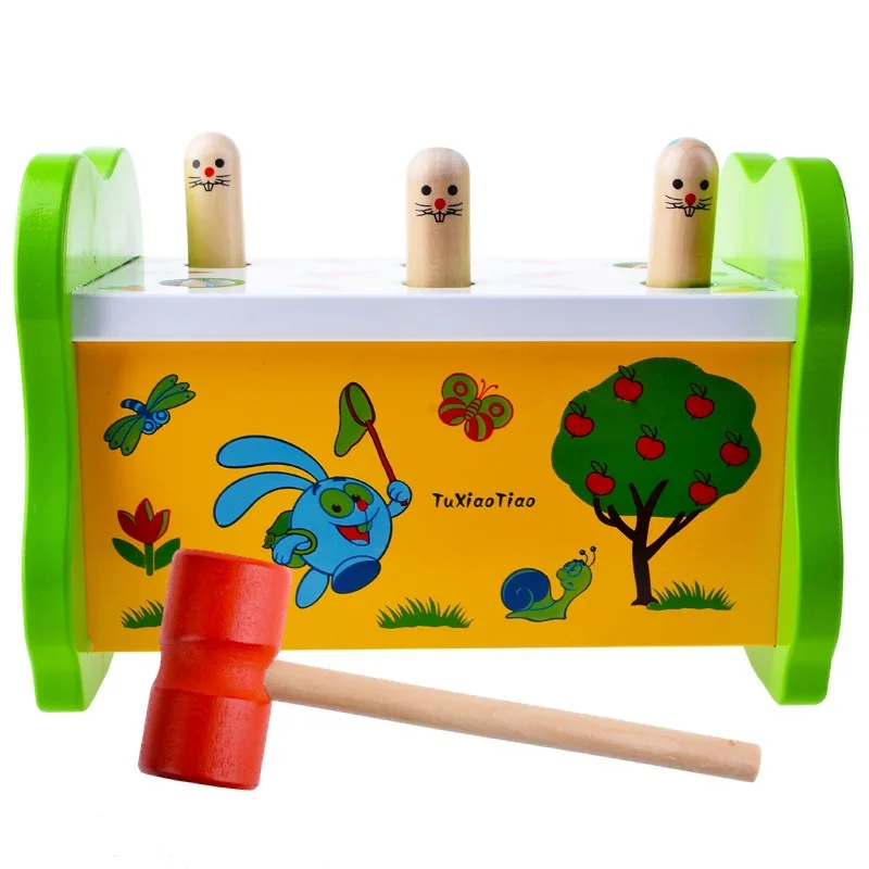 

Wooden Children'S Educational Pound Taiwan Toy Large Size Play Hamster Baby Parent And Child Early Education