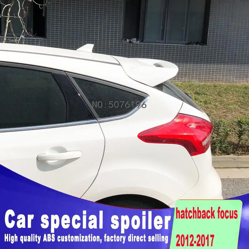 Для Ford Focus спойлер высокого качества ABS Материал заднее крыло праймер цвет задний спойлер для Ford Focus спойлер 2007-2011