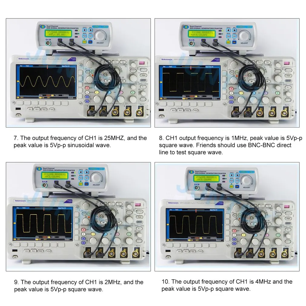 MHS-5200A 12 МГц цифровой DDS двухканальный произвольной формы функциональный генератор сигналов частотомер высокая точность
