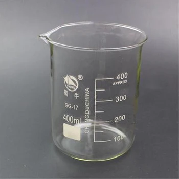 

10 pieces/pack 400mL lab Glass Beaker GG-17 Borosilicate 3.3 Glass Beaker Chemistry Laboratory Equipment