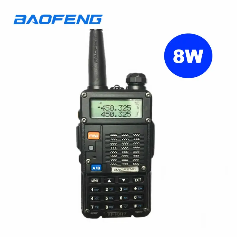 8W Baofeng 8 Вт BF-F8HP портативная рация VHF/UHF Двухдиапазонная портативная CB Ham радиостанция любительский полицейский сканер радиостанции - Цвет: 8W