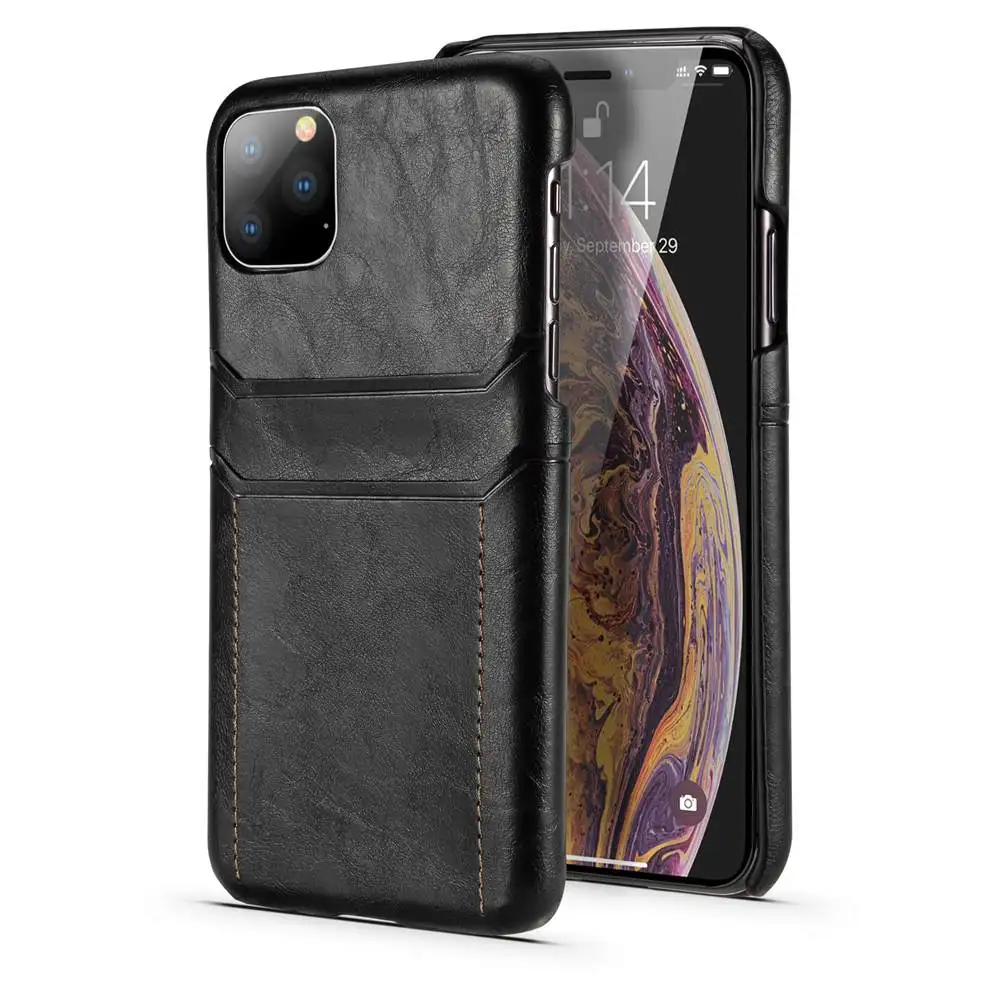 Роскошный держатель для карт чехол для iPhone 11 Pro XS Max X XR 8 7 6 6S Plus кожаный чехол для iPhone 11 Pro Max X XS XR чехол для телефона